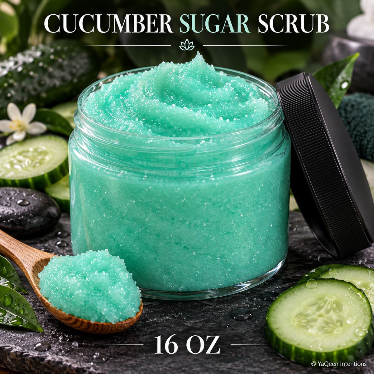 Detox Cucumber Cashmere Sugar Scrub for Relaxation and Soft Skin