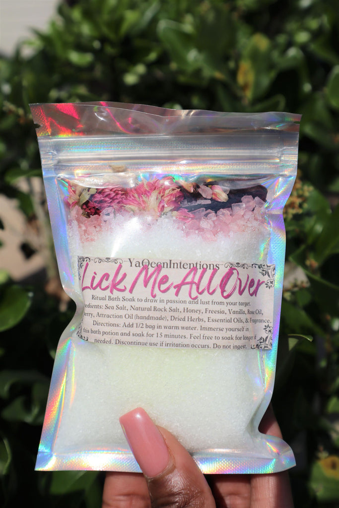 Lick Me All Over Bath Salt for Passion & Lust