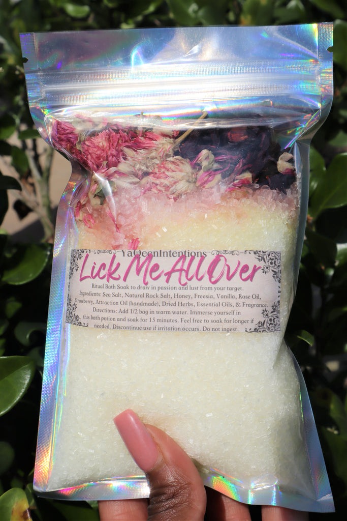 Lick Me All Over Bath Salt for Passion & Lust