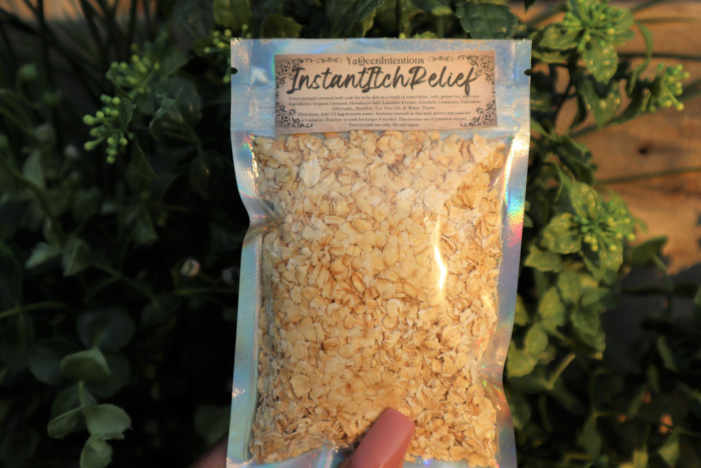 Instant Itch Relief Oatmeal Bath Remedy for Itchy Rash Bug Bites