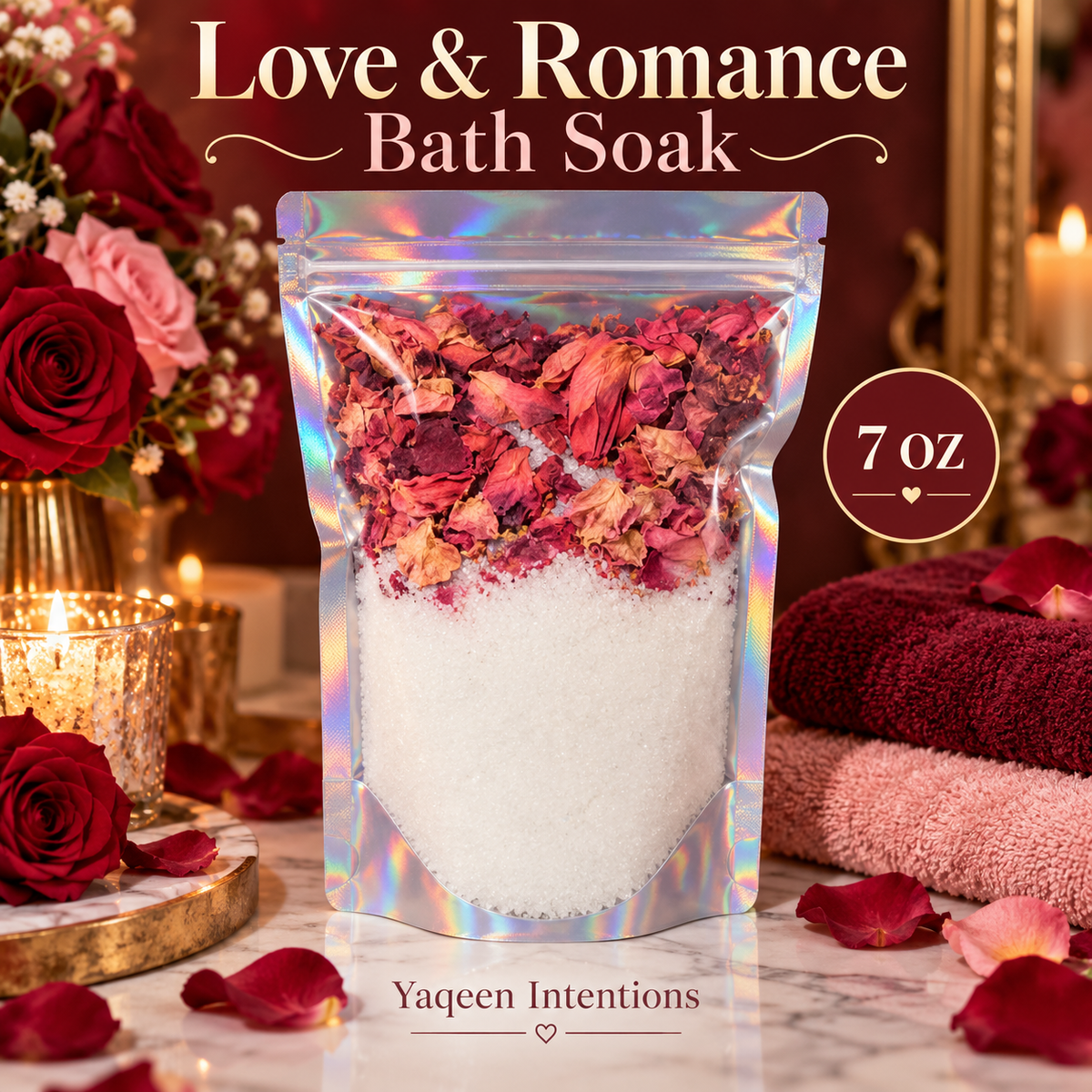 Love Romance Attraction Bath Soak for Passion and Seduction