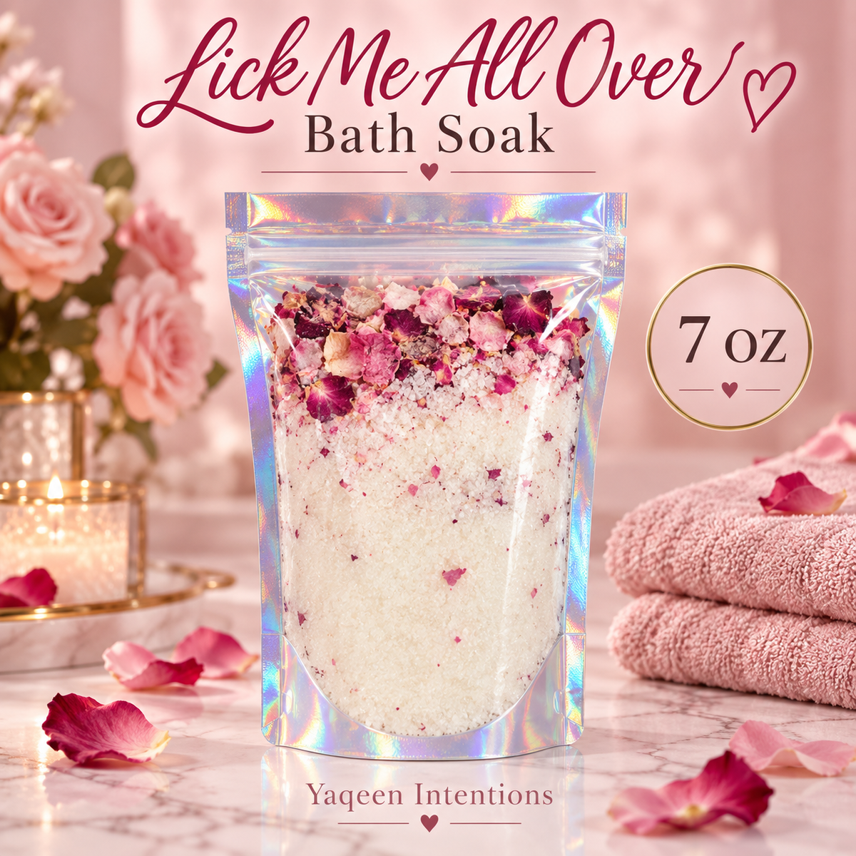 Lick Me All Over Bath Salt for Passion & Lust