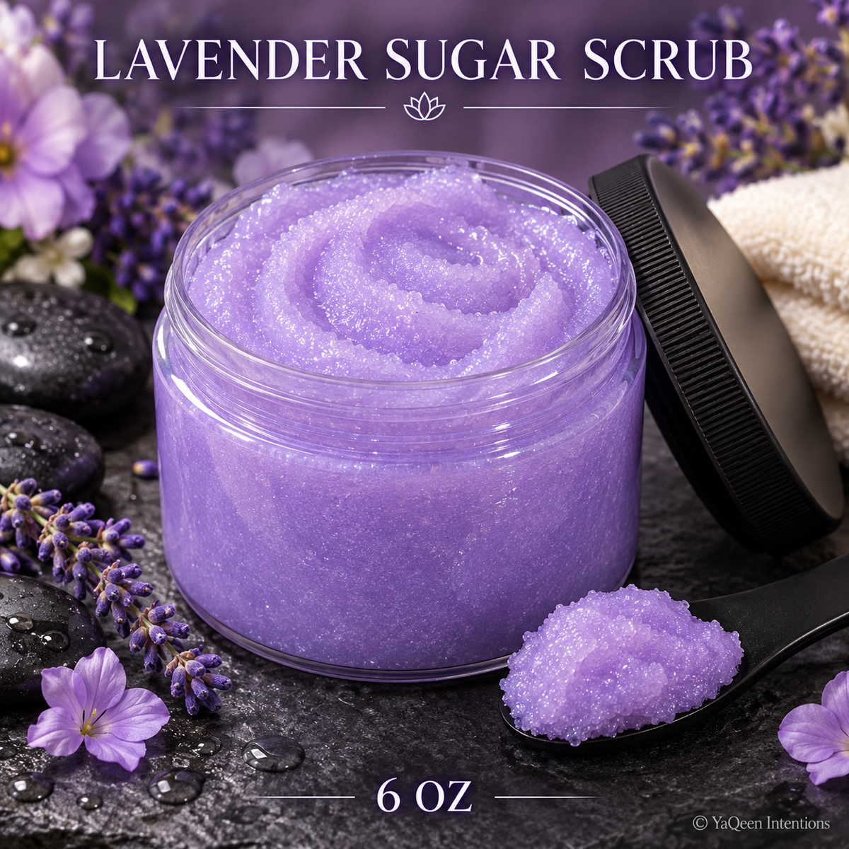 Lavender Sugar Scrub for Detox and Exfoliation