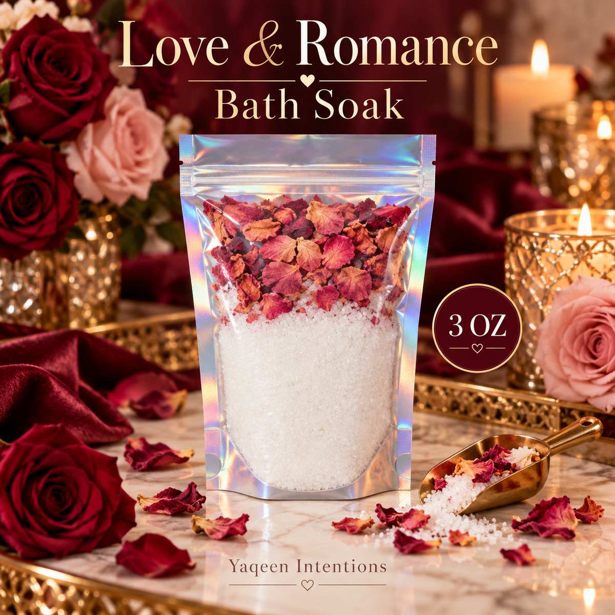 Love Romance Attraction Bath Soak for Passion and Seduction