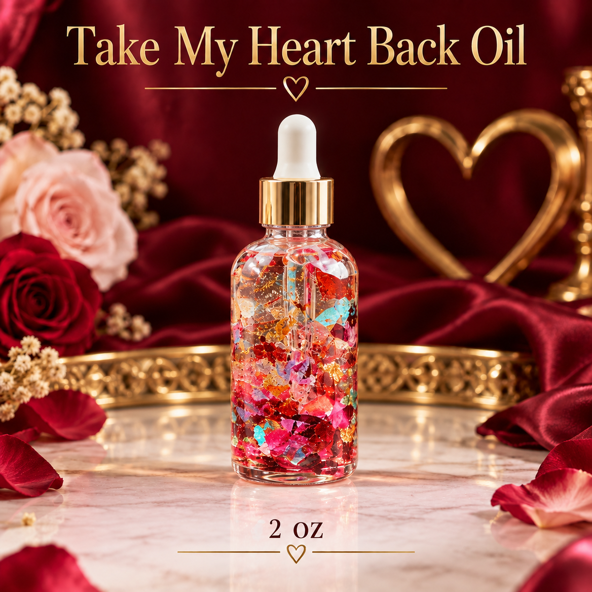Heal My Heart Oil - Broken Heart Grieving Loss Divorce Self Love