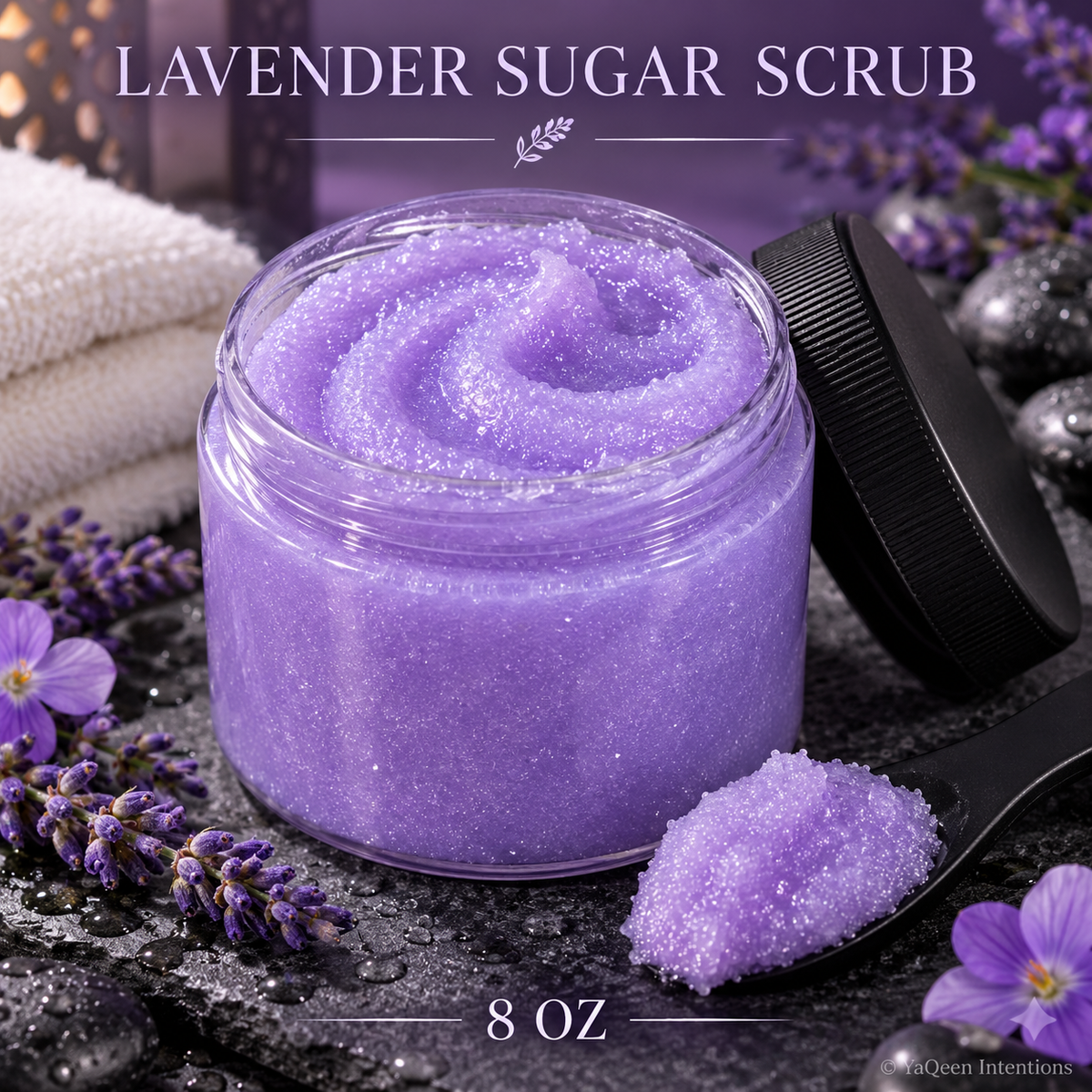 Lavender Sugar Scrub for Detox and Exfoliation