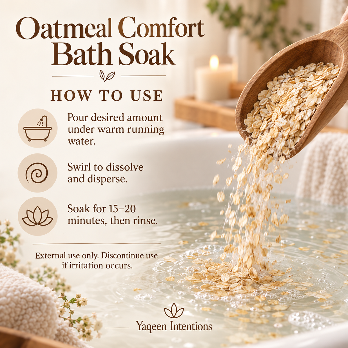 Instant Itch Relief Oatmeal Bath Remedy for Itchy Rash Bug Bites