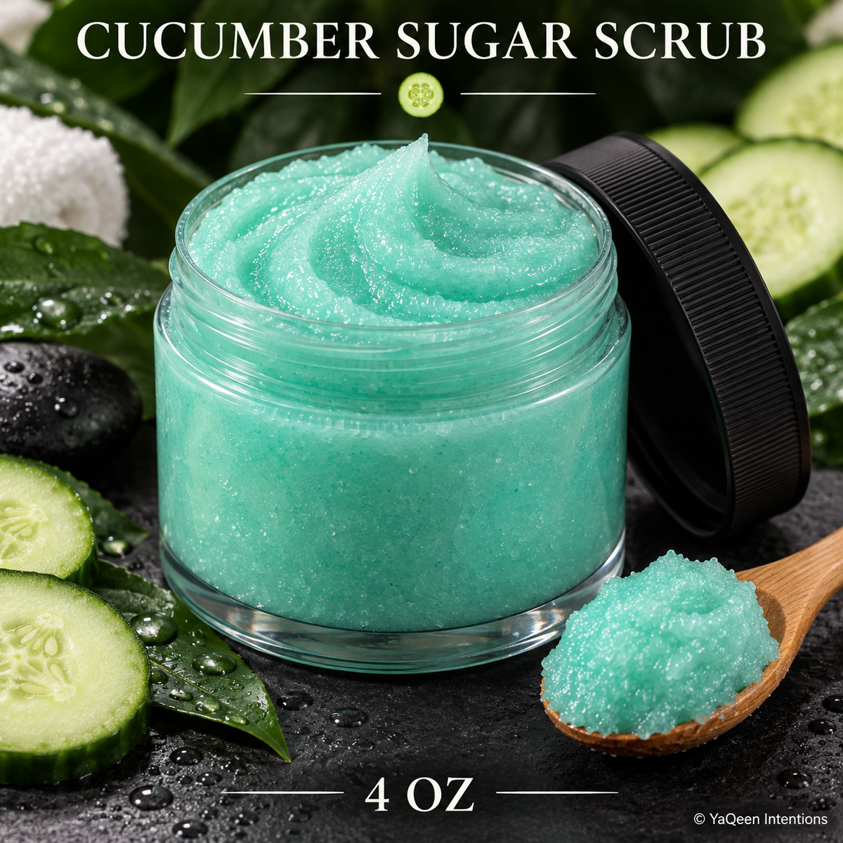 Detox Cucumber Cashmere Sugar Scrub for Relaxation and Soft Skin