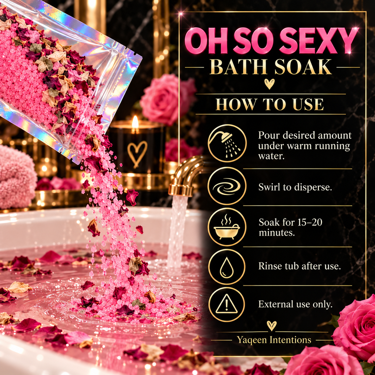 Oh So Sexy (Attraction) Bath Salt for Romance and Self Love