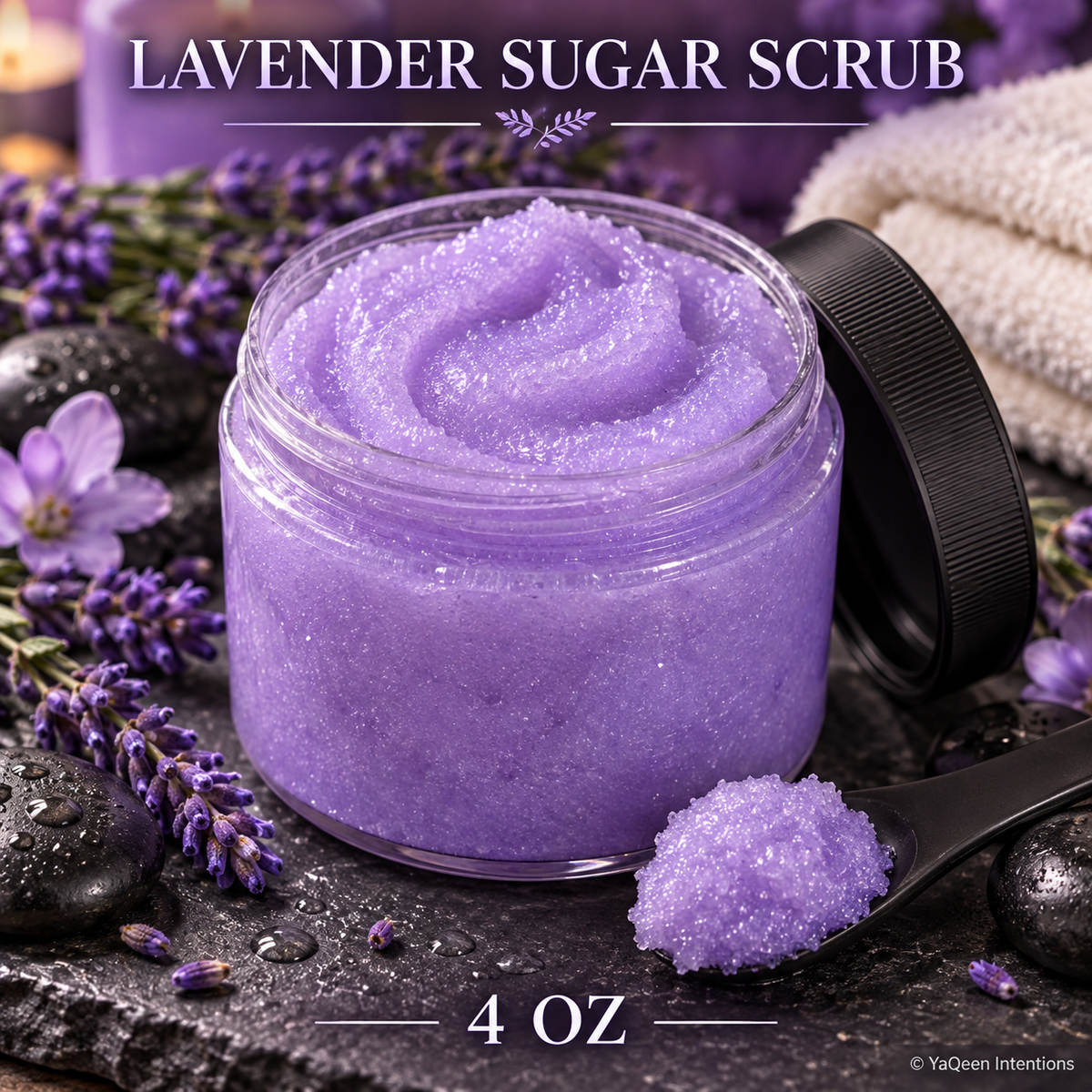 Lavender Sugar Scrub for Detox and Exfoliation