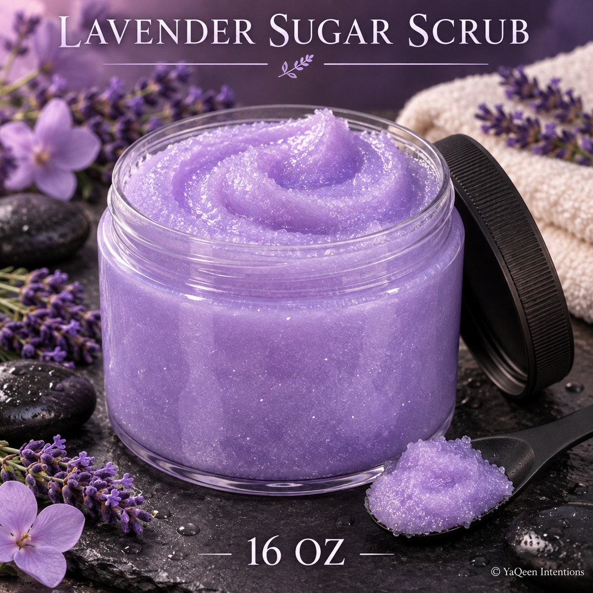 Lavender Sugar Scrub for Detox and Exfoliation