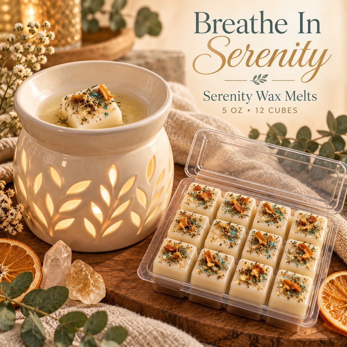 Peace and Serenity Wax Melts for Smudge Spiritual House Cleanse