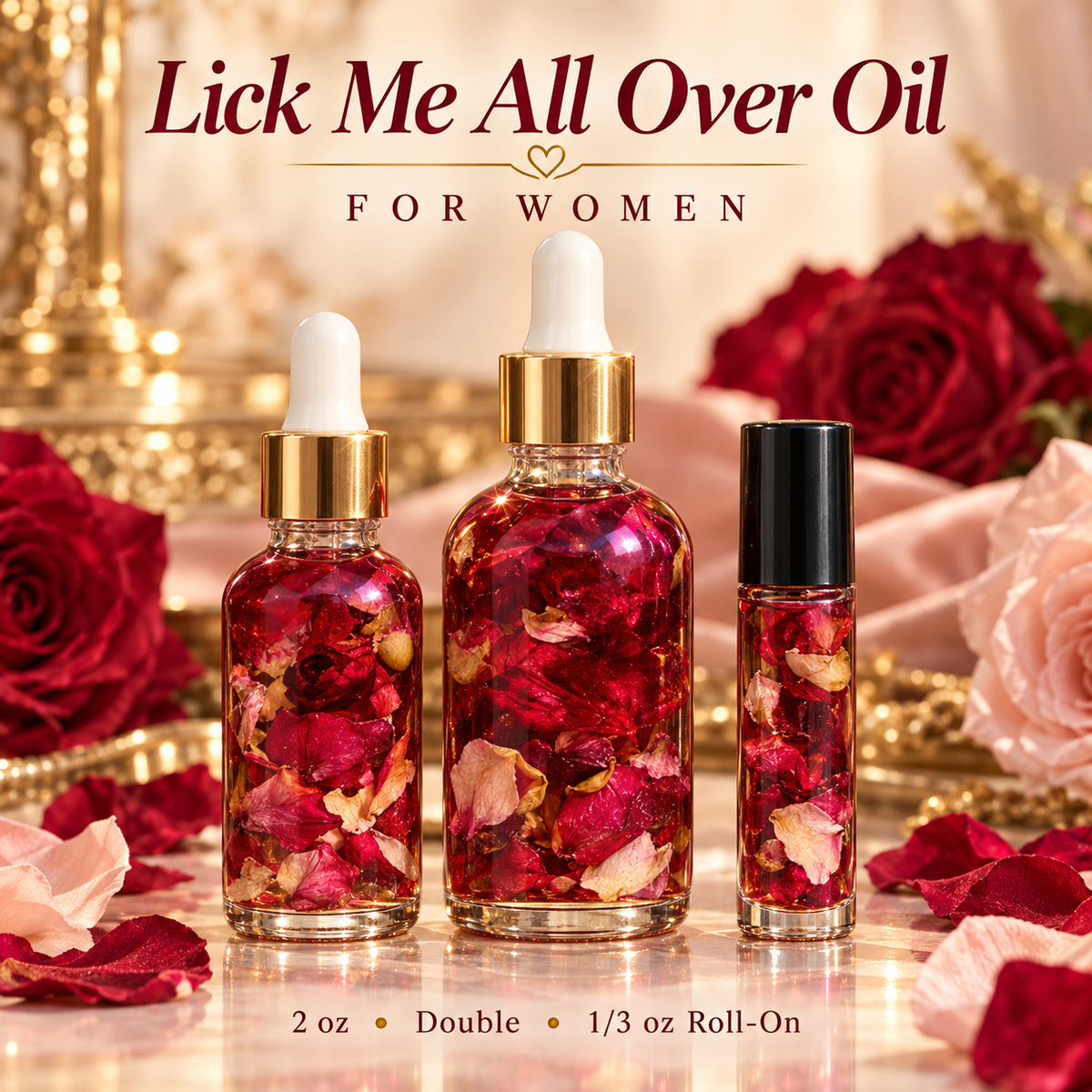 Lick Me All Over Conjure Oil for Passion and Deep Attraction