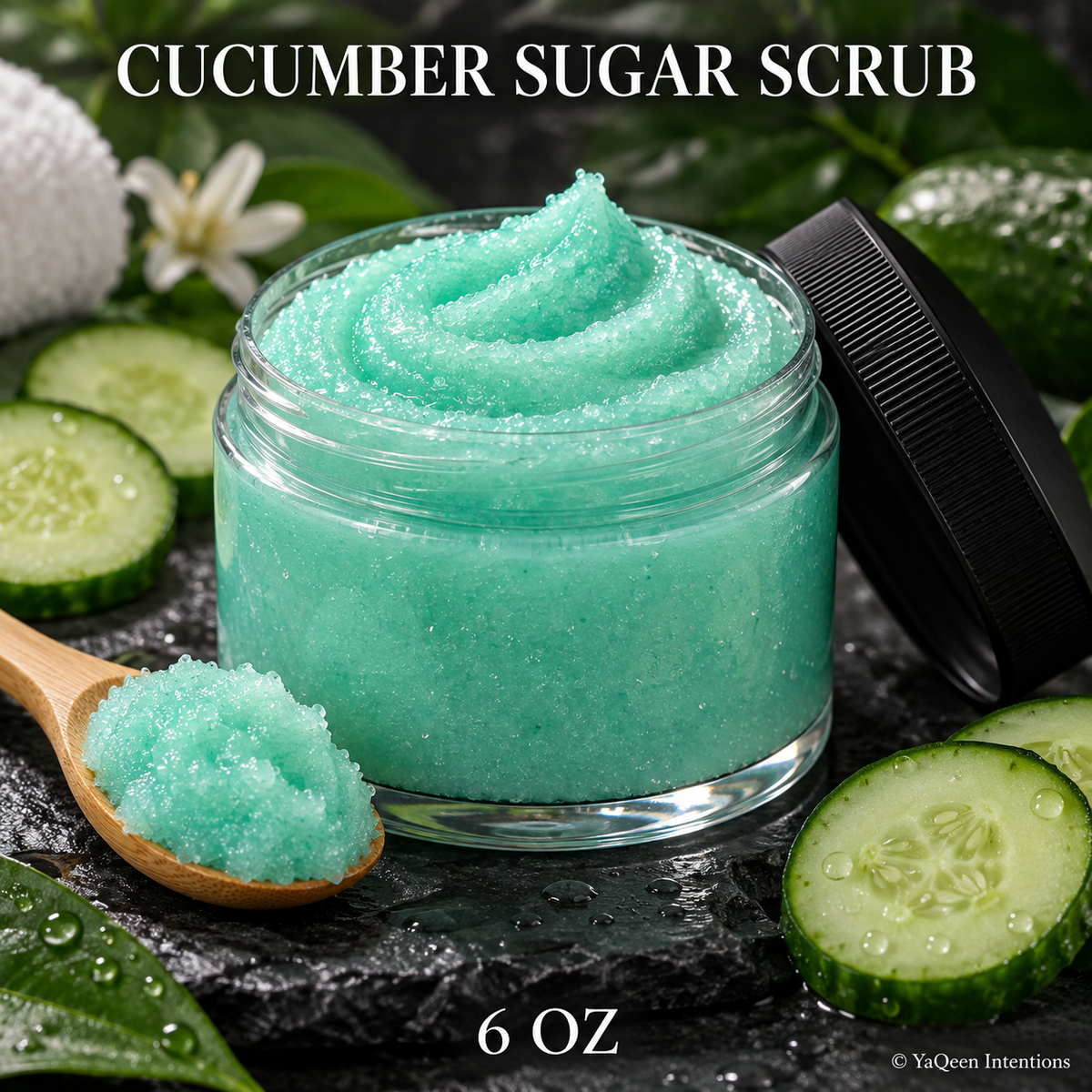 Detox Cucumber Cashmere Sugar Scrub for Relaxation and Soft Skin