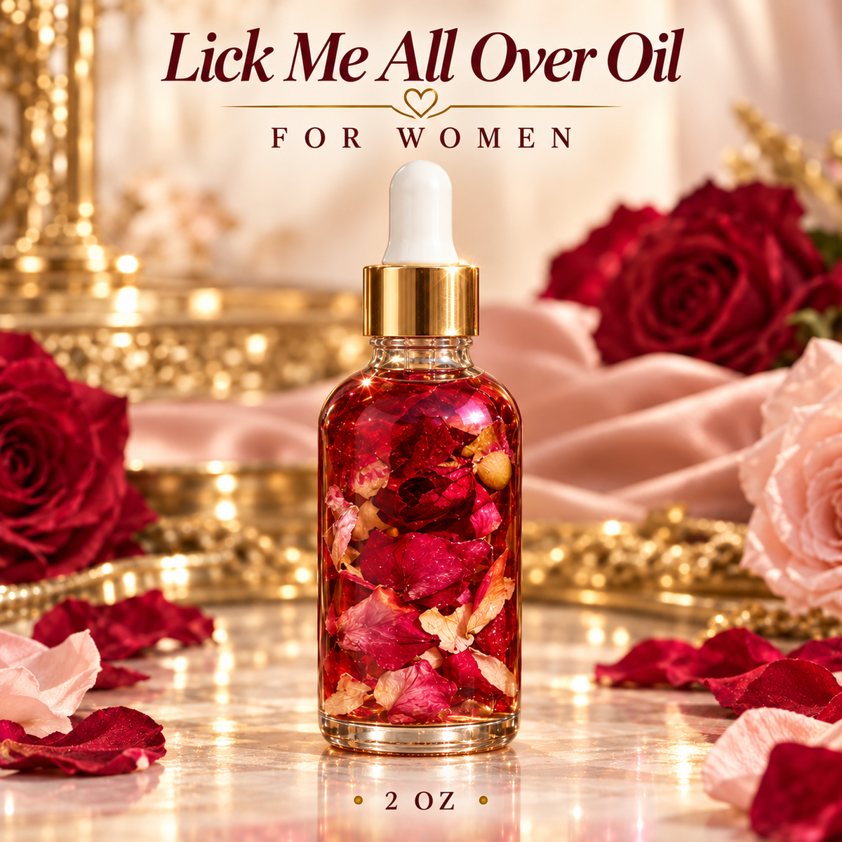 Lick Me All Over Conjure Oil for Passion and Deep Attraction
