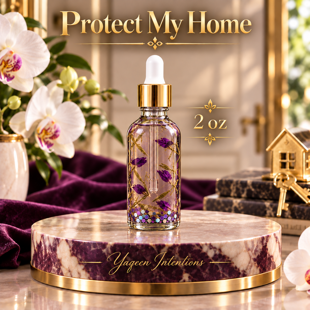 Protect My Home Conjure Oil for Shielding Evil Cleansing Dark Energy