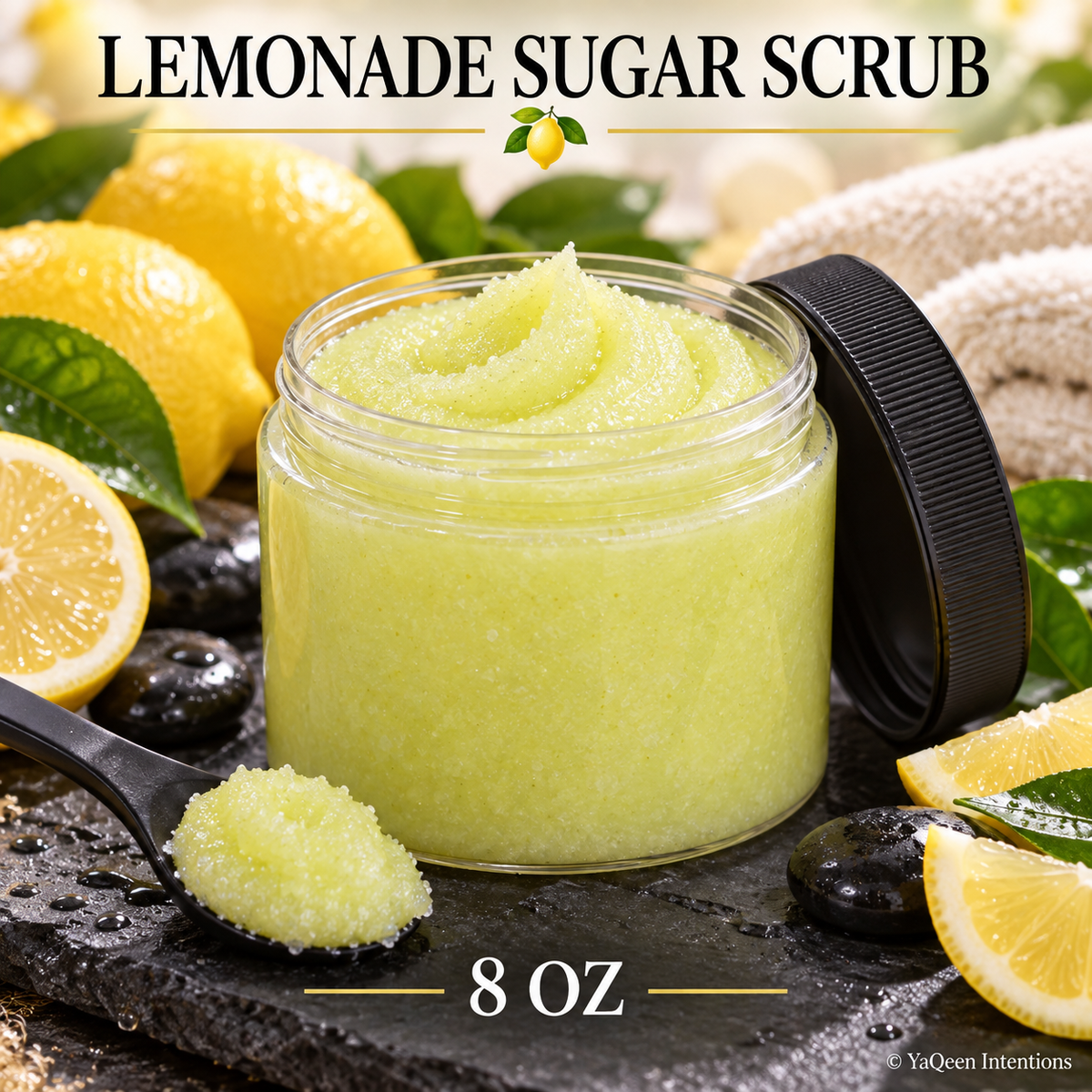 Lemonade Sugar Scrub for Detox and Exfoliation
