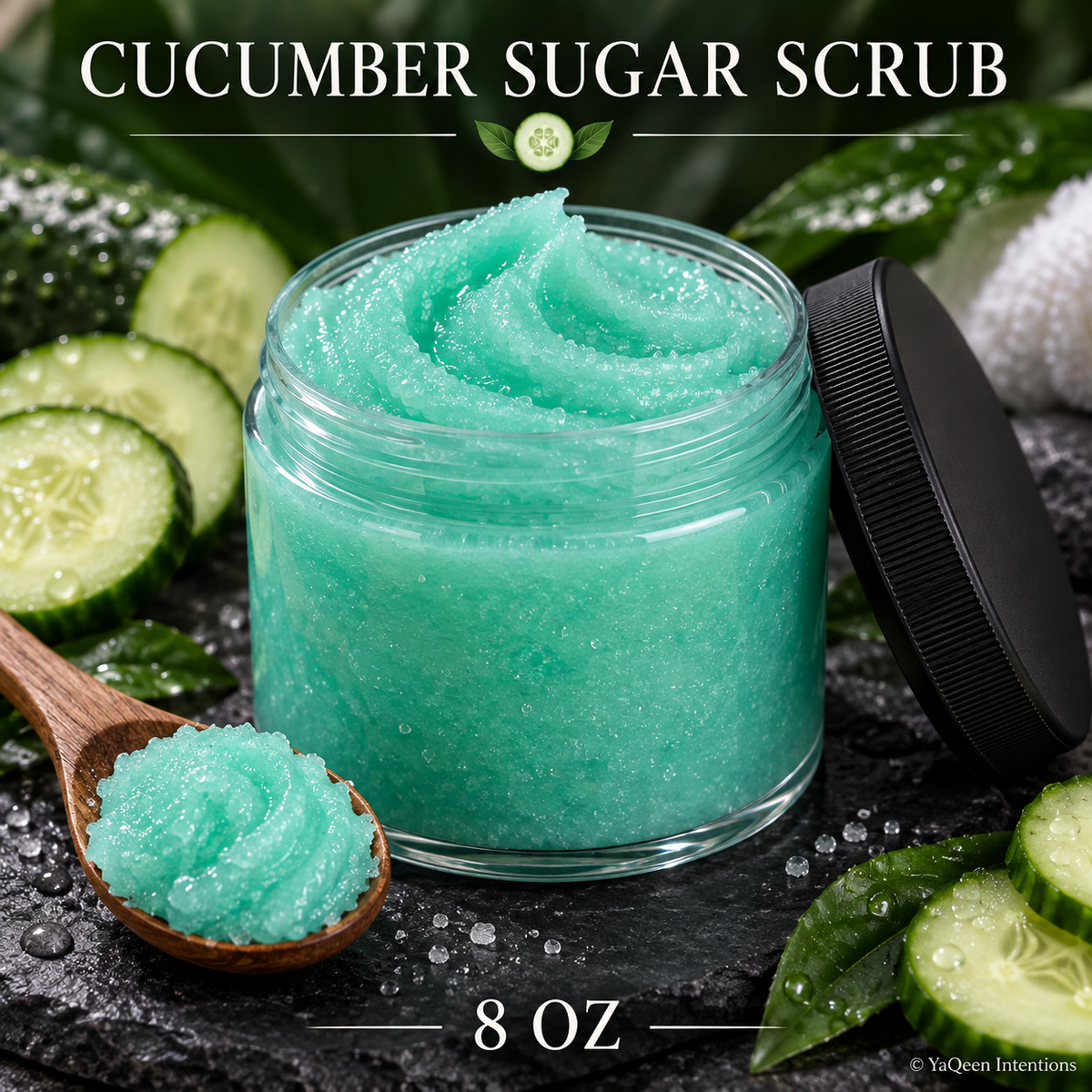 Detox Cucumber Cashmere Sugar Scrub for Relaxation and Soft Skin