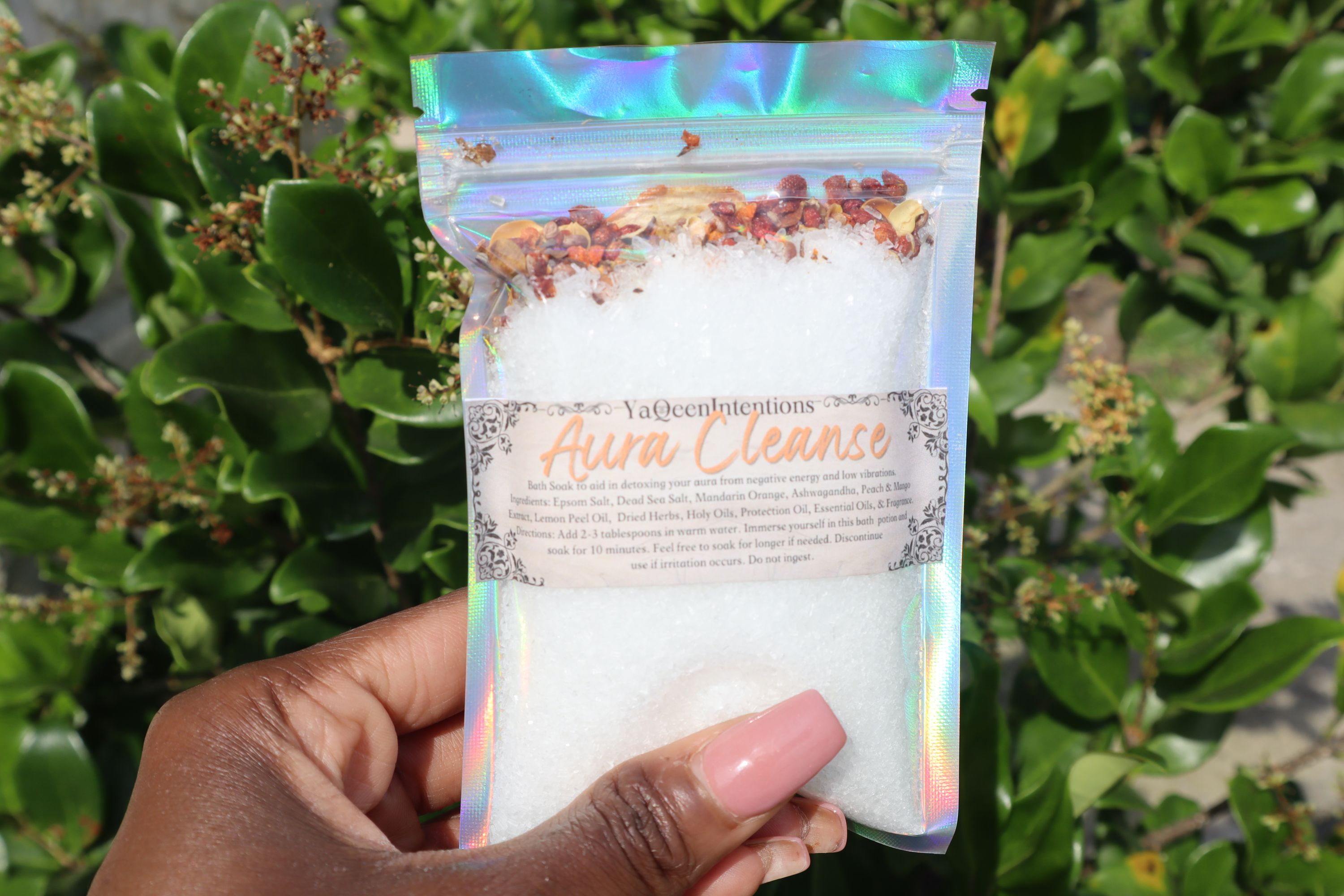 Aura Cleansing Bath Salts for Detoxing Dark Energy and Stress