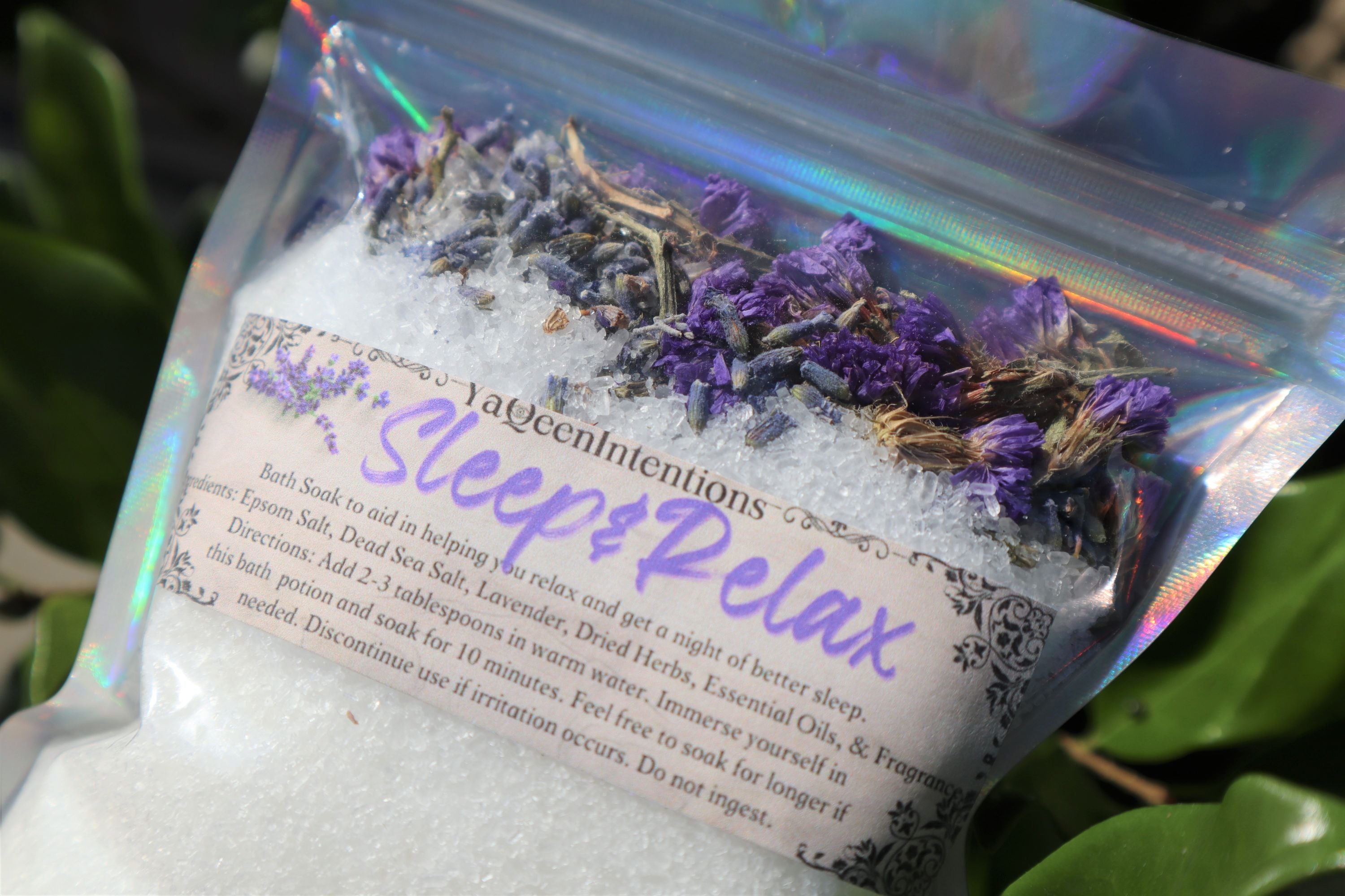 Sleep + Relax Bath Salt for Stress Relief Sore Muscles Better Dreams